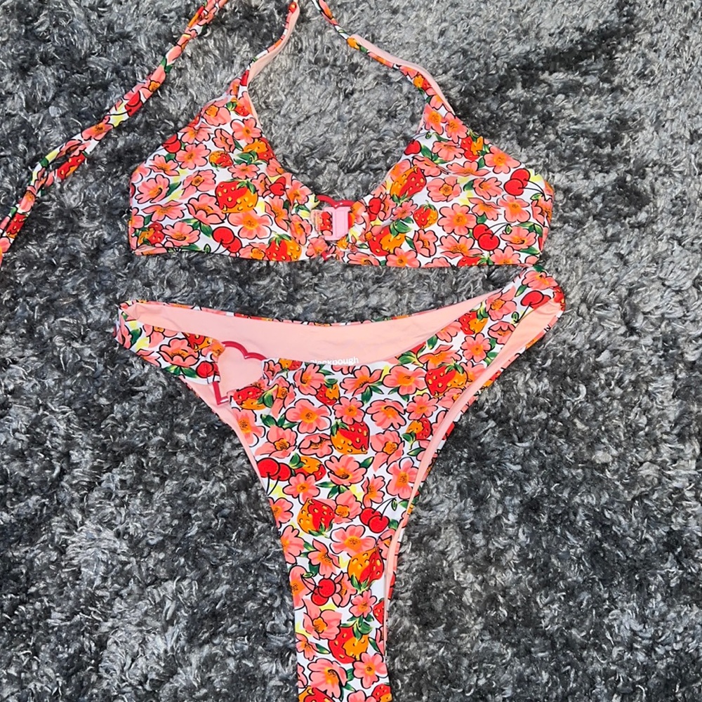 Blackbough Berry Cherry Thea Bikini Set Size Small